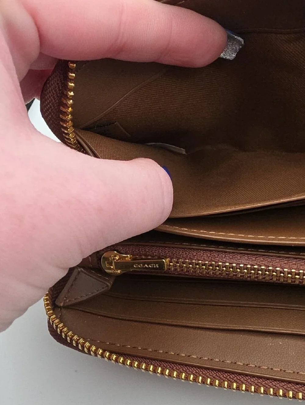 Coach Pride Brown Rainbow Signature Mono Zip Long Wallet/Wristlet (EUC)✨️🌈✨️